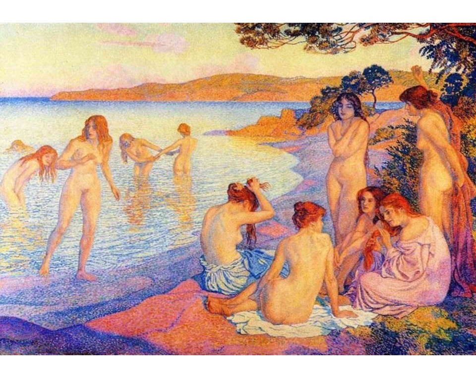 ΠΙΝΑΚΑΣ ΣΕ ΚΑΜΒΑ Théo van Rysselberghe - Η Φλεγόμενη Ώρα
