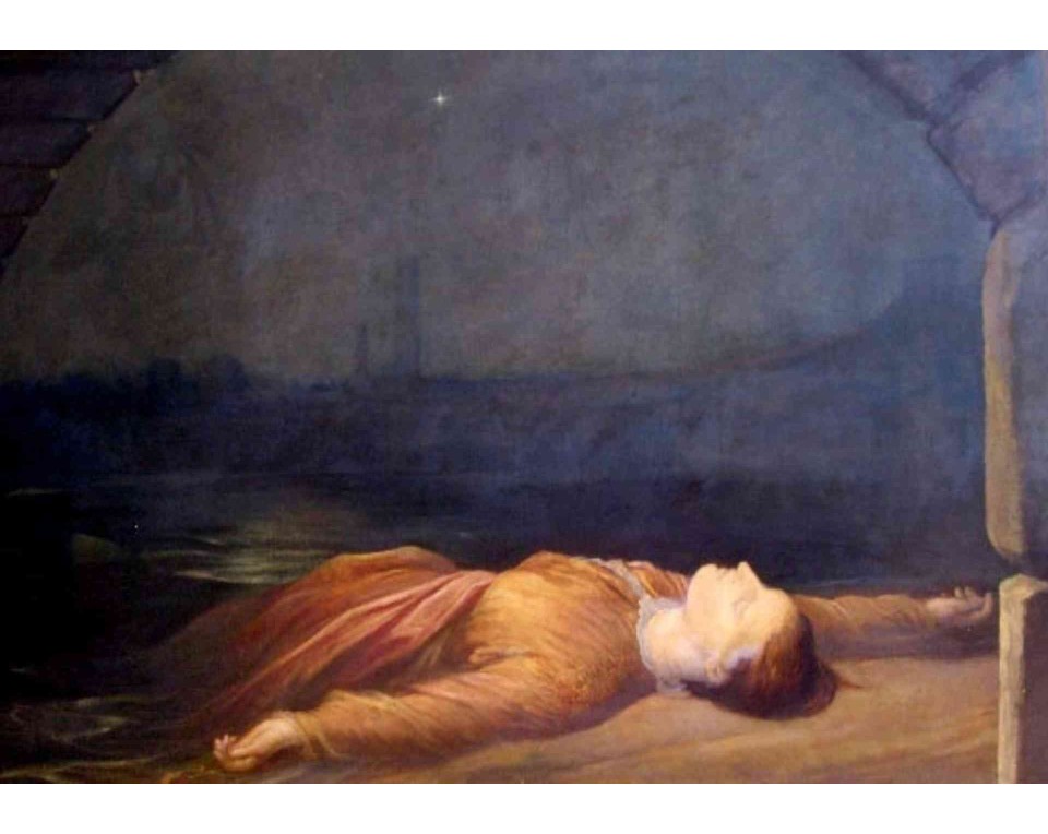 ΠΙΝΑΚΑΣ ΣΕ ΚΑΜΒΑ George Frederic Watts - Βρέθηκε Πνιγμένη