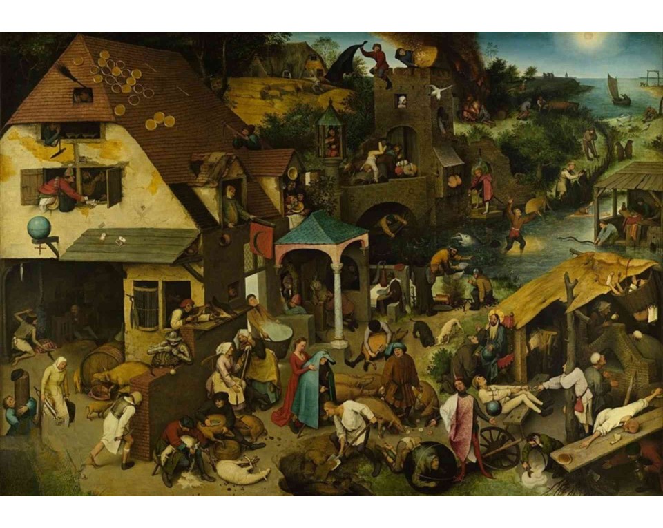 ΠΙΝΑΚΑΣ ΣΕ ΚΑΜΒΑ Pieter Bruegel the Elder - Οι Παροιμίες των Κάτω Χωρών