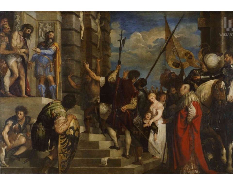 ΠΙΝΑΚΑΣ ΣΕ ΚΑΜΒΑ Titian - Ιδού ο Άνθρωπος