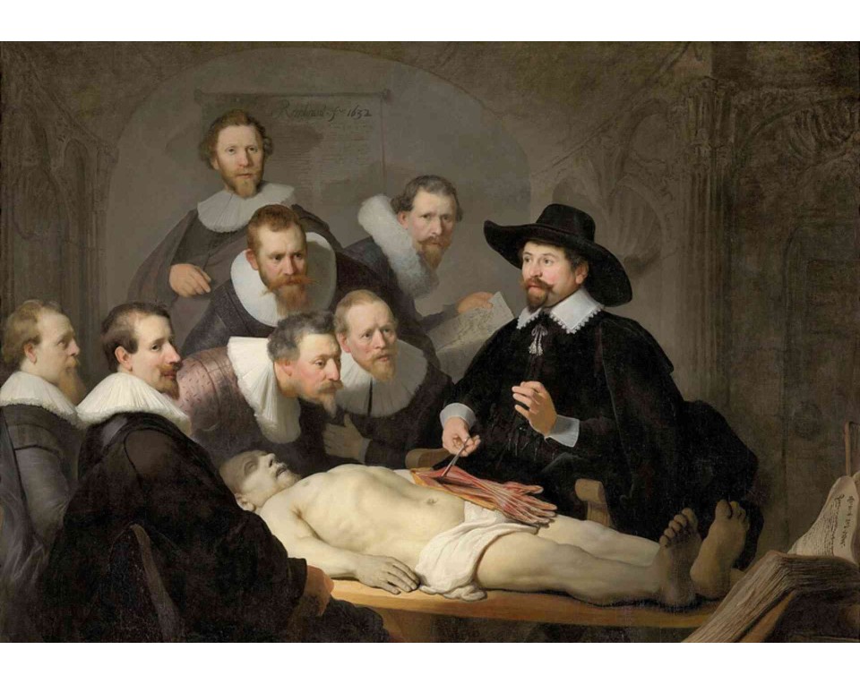 ΠΙΝΑΚΑΣ ΣΕ ΚΑΜΒΑ Rembrandt van Rijn - Το Μάθημα Ανατομίας του Δρ. Νικολάες Τουλπ