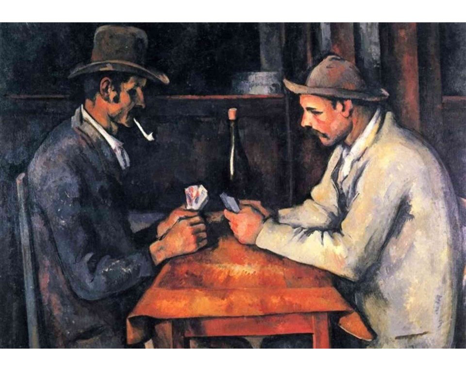 ΠΙΝΑΚΑΣ ΣΕ ΚΑΜΒΑ Paul Cézanne - Οι Χαρτοπαίκτες