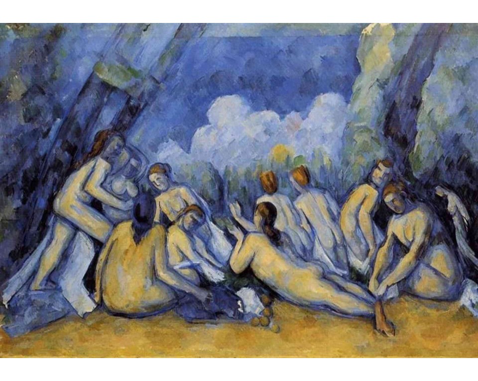 ΠΙΝΑΚΑΣ ΣΕ ΚΑΜΒΑ Paul Cézanne - Οι Μεγάλες Λουόμενες