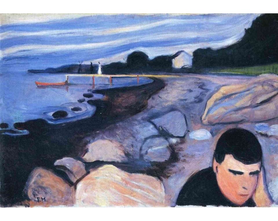 ΠΙΝΑΚΑΣ ΣΕ ΚΑΜΒΑ Edvard Munch - Μελαγχολία