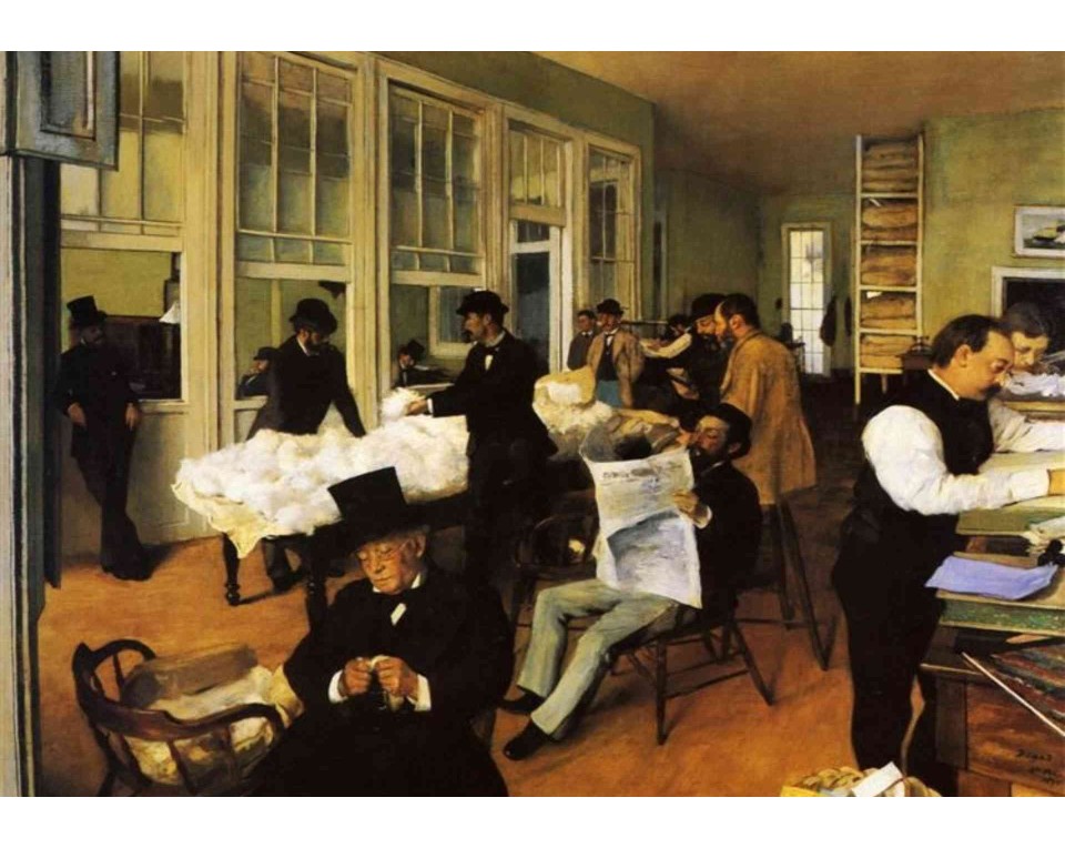 ΠΙΝΑΚΑΣ ΣΕ ΚΑΜΒΑ Edgar Degas - Γραφείο Βαμβακιού στη Νέα Ορλεάνη