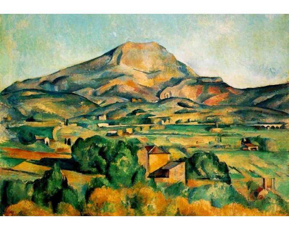 ΠΙΝΑΚΑΣ ΣΕ ΚΑΜΒΑ Paul Cézanne - Το Όρος Σαιντ-Βικτουάρ από το Μπελβού