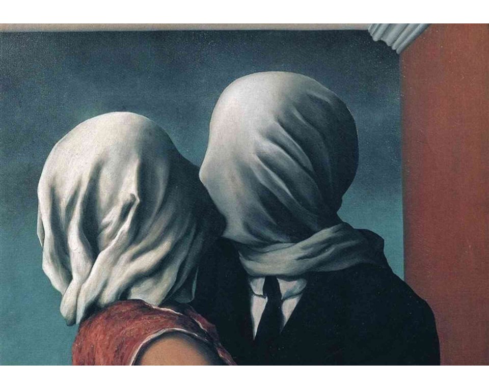 ΠΙΝΑΚΑΣ ΣΕ ΚΑΜΒΑ René Magritte - Οι Εραστές
