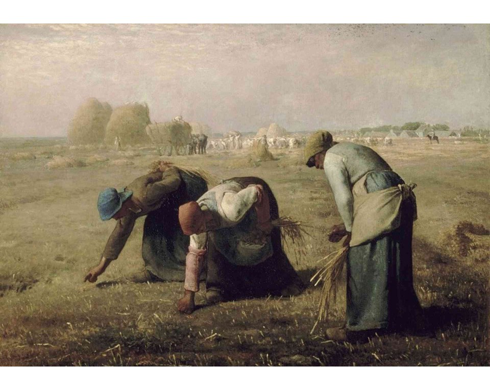ΠΙΝΑΚΑΣ ΣΕ ΚΑΜΒΑ Jean-François Millet - Οι Σταχομαζώχτρες