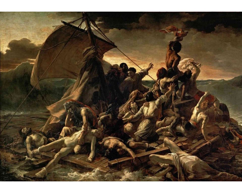ΠΙΝΑΚΑΣ ΣΕ ΚΑΜΒΑ Théodore Géricault - Η Σχεδία της Μέδουσας