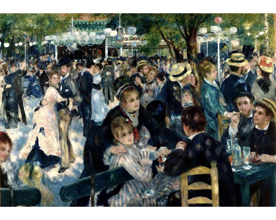 ΠΙΝΑΚΑΣ ΣΕ ΚΑΜΒΑ Pierre-Auguste Renoir - Ο Χορός στο Μουλέν ντε λα Γκαλέτ