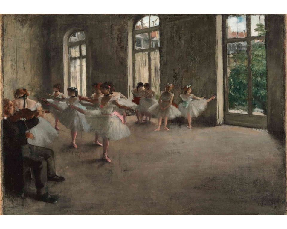 ΠΙΝΑΚΑΣ ΣΕ ΚΑΜΒΑ Edgar Degas - Η Πρόβα