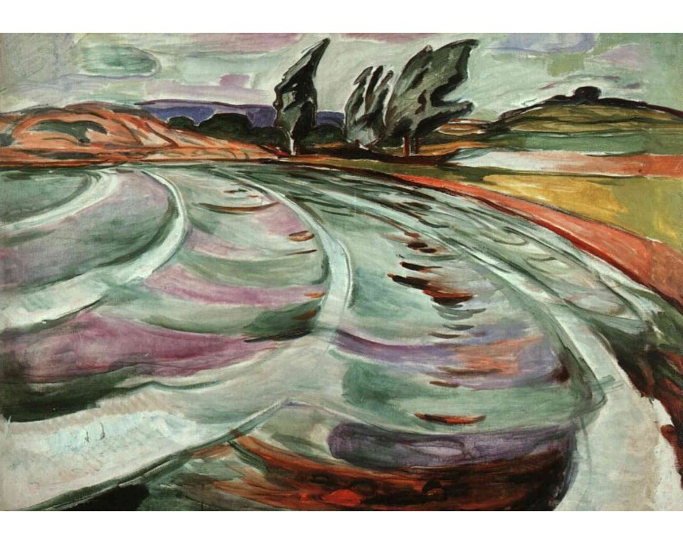 ΠΙΝΑΚΑΣ ΣΕ ΚΑΜΒΑ Edvard Munch - Το Κύμα