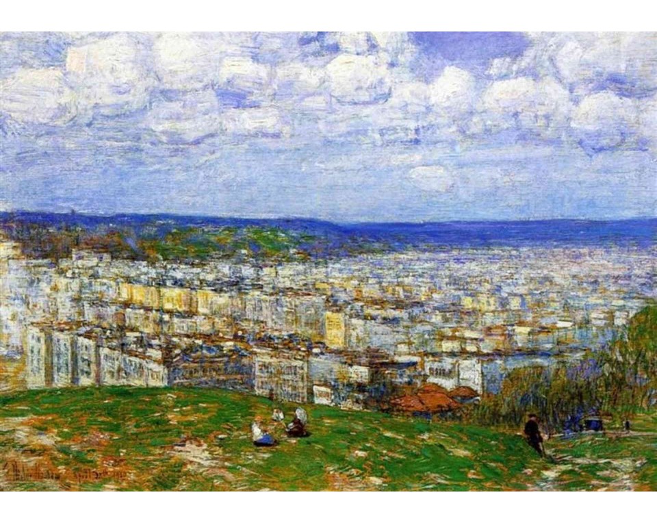 ΠΙΝΑΚΑΣ ΣΕ ΚΑΜΒΑ Childe Hassam - Θέα της Νέας Υόρκης από το Φορτ Τζορτζ