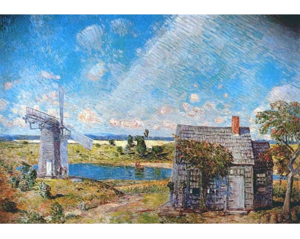 ΠΙΝΑΚΑΣ ΣΕ ΚΑΜΒΑ Childe Hassam - Παλιό Τοπίο στο Λονγκ Άιλαντ
