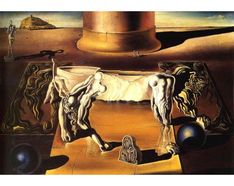 ΠΙΝΑΚΑΣ ΣΕ ΚΑΜΒΑ Salvador Dalí - Αόρατη Κοιμωμένη Γυναίκα, Άλογο, Λιοντάρι