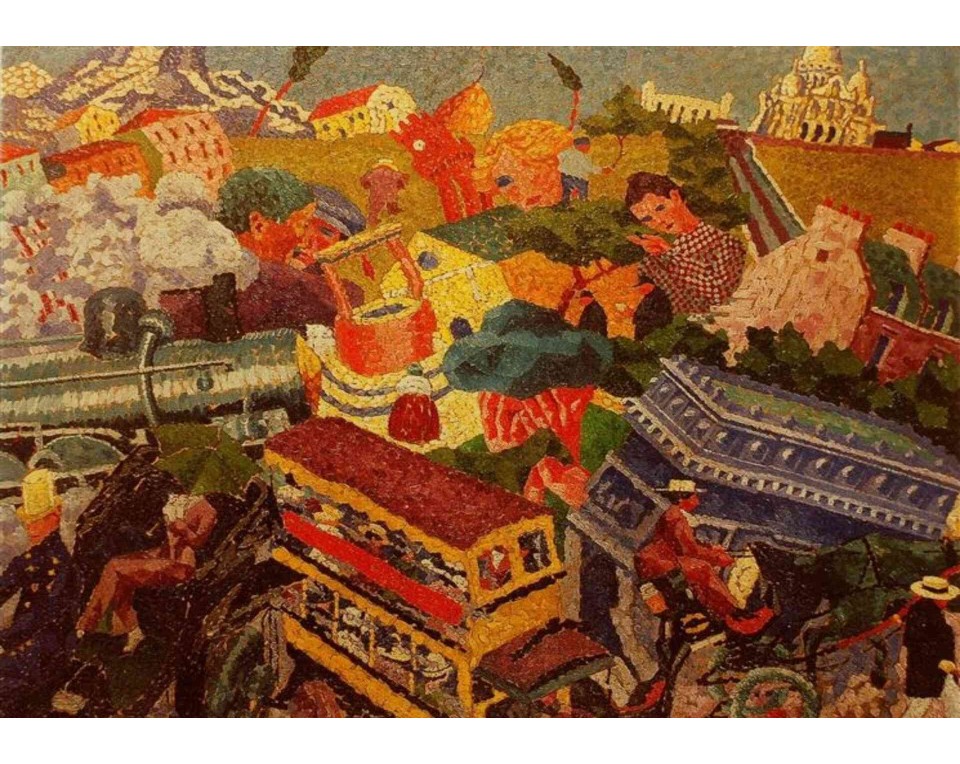 ΠΙΝΑΚΑΣ ΣΕ ΚΑΜΒΑ Gino Severini - Αναμνήσεις από ένα Ταξίδι