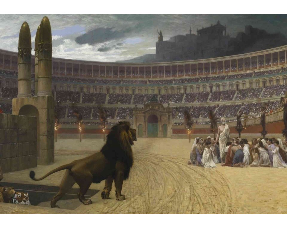 ΠΙΝΑΚΑΣ ΣΕ ΚΑΜΒΑ Jean-Léon Gérôme - Η Τελευταία Προσευχή των Χριστιανών Μαρτύρων