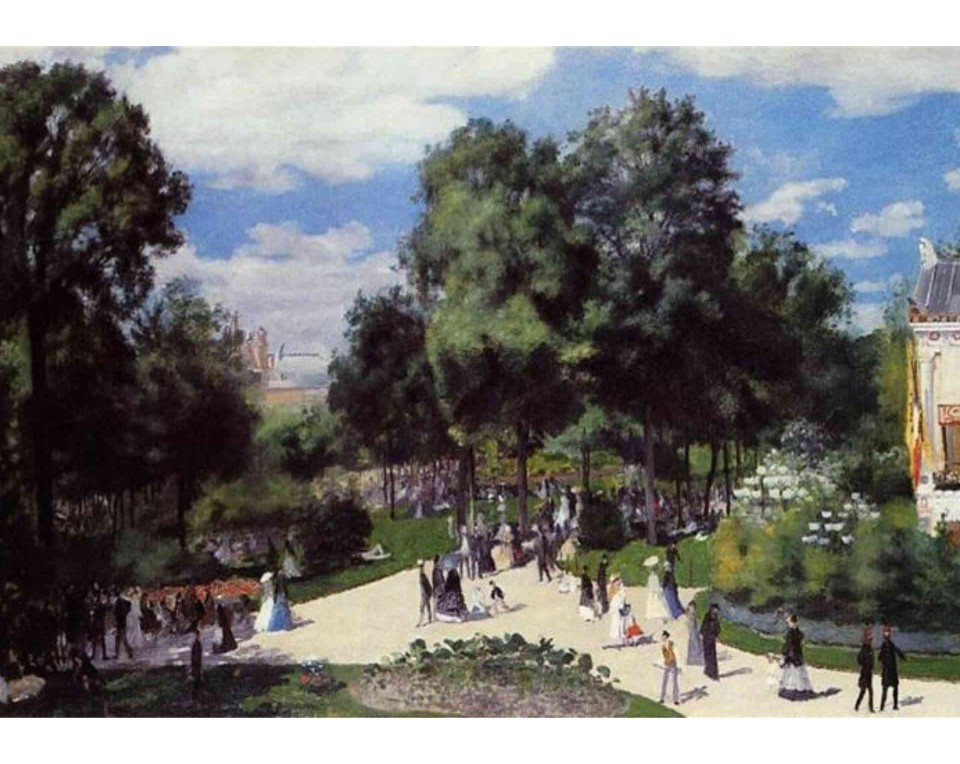 ΠΙΝΑΚΑΣ ΣΕ ΚΑΜΒΑ Pierre-Auguste Renoir - Τα Ηλύσια Πεδία κατά την Παγκόσμια Έκθεση του 1867