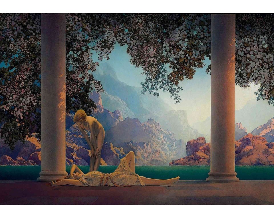 ΠΙΝΑΚΑΣ ΣΕ ΚΑΜΒΑ Maxfield Parrish - Η Αυγή
