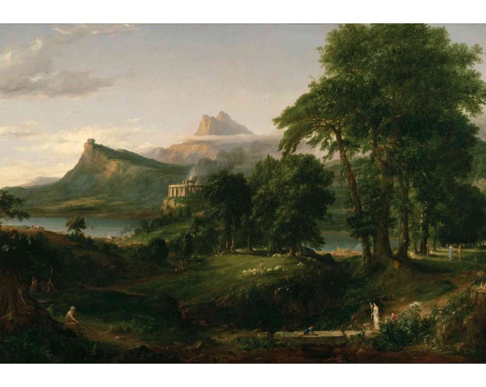 ΠΙΝΑΚΑΣ ΣΕ ΚΑΜΒΑ Thomas Cole - Η Αρκαδική ή Ποιμαντική Πολιτεία