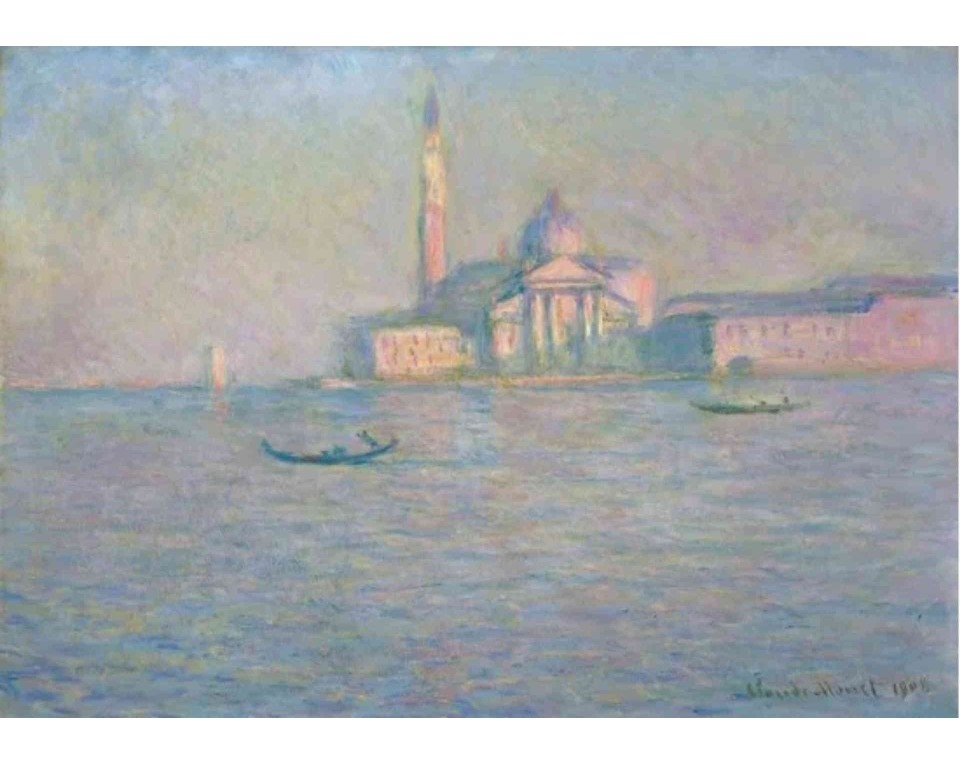 ΠΙΝΑΚΑΣ ΣΕ ΚΑΜΒΑ Claude Monet - Η Εκκλησία του Σαν Τζόρτζιο Ματζόρε στη Βενετία