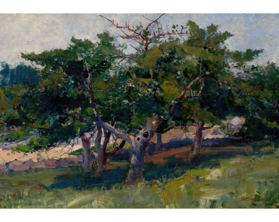 ΠΙΝΑΚΑΣ ΣΕ ΚΑΜΒΑ Arthur Cumming - Τοπίο με Δέντρα
