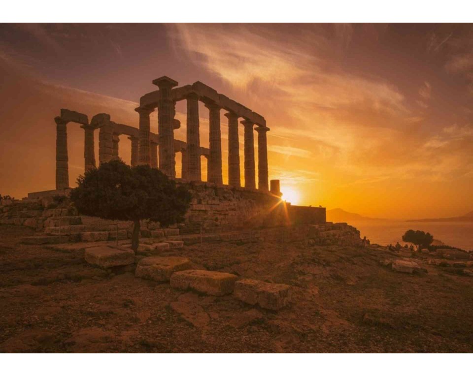 ΠΙΝΑΚΑΣ ΣΕ ΚΑΜΒΑ Ναός του Ποσειδώνα