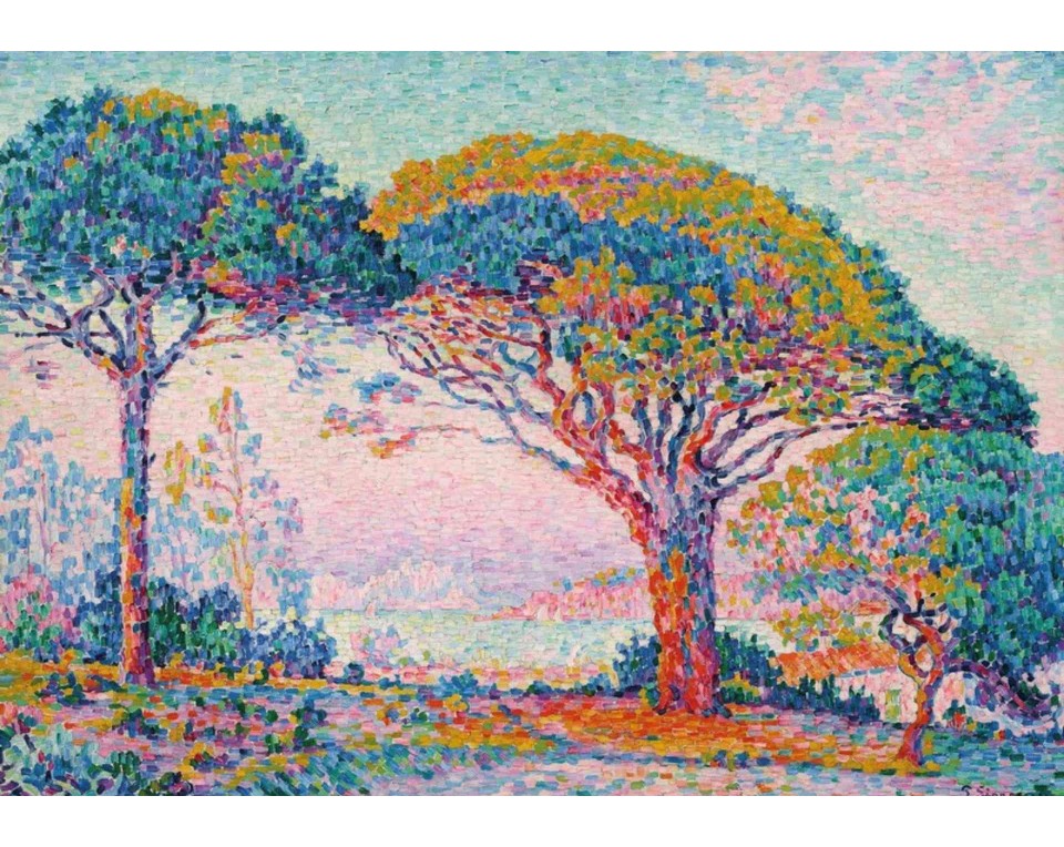 ΠΙΝΑΚΑΣ ΣΕ ΚΑΜΒΑ Paul Signac - Ο Κόλπος του Σαιν-Τροπέ