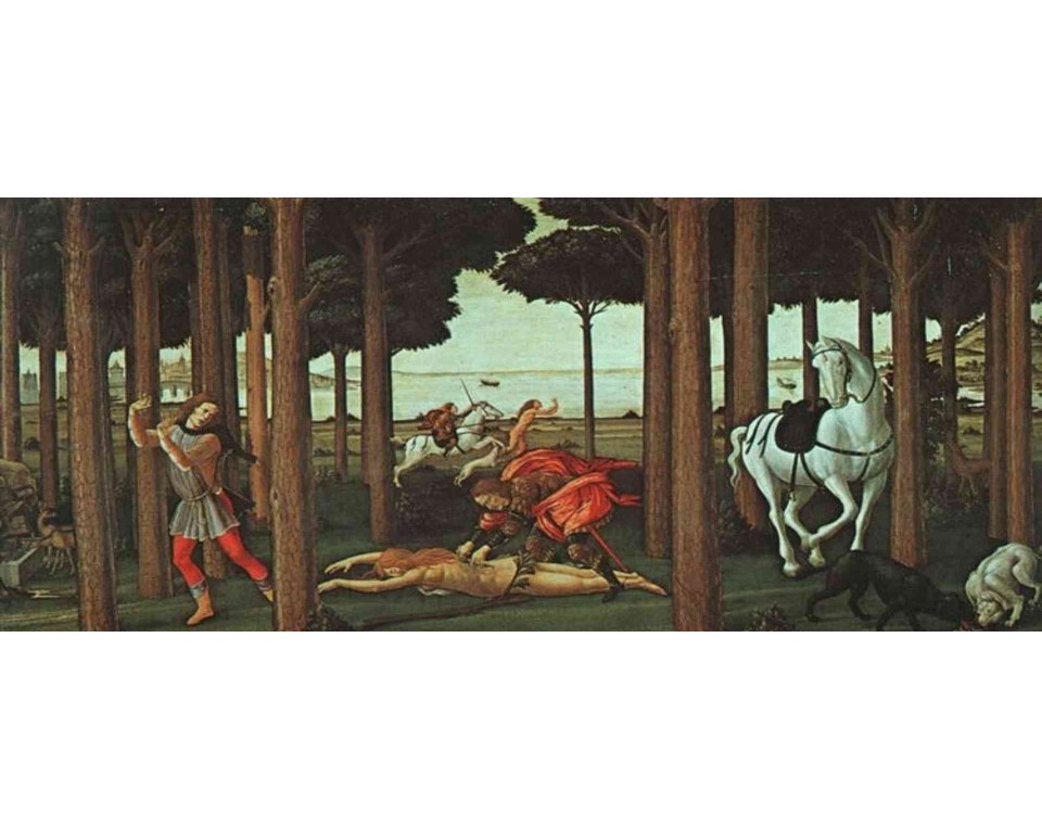 ΠΙΝΑΚΑΣ ΣΕ ΚΑΜΒΑ Sandro Botticelli - Η Ιστορία του Ναστάτζιο ντελι Ονέστι, ΙΙ