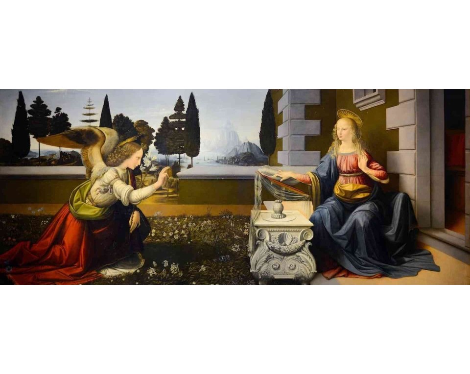 ΠΙΝΑΚΑΣ ΣΕ ΚΑΜΒΑ Leonardo da Vinci - Ο Ευαγγελισμός της Θεοτόκου