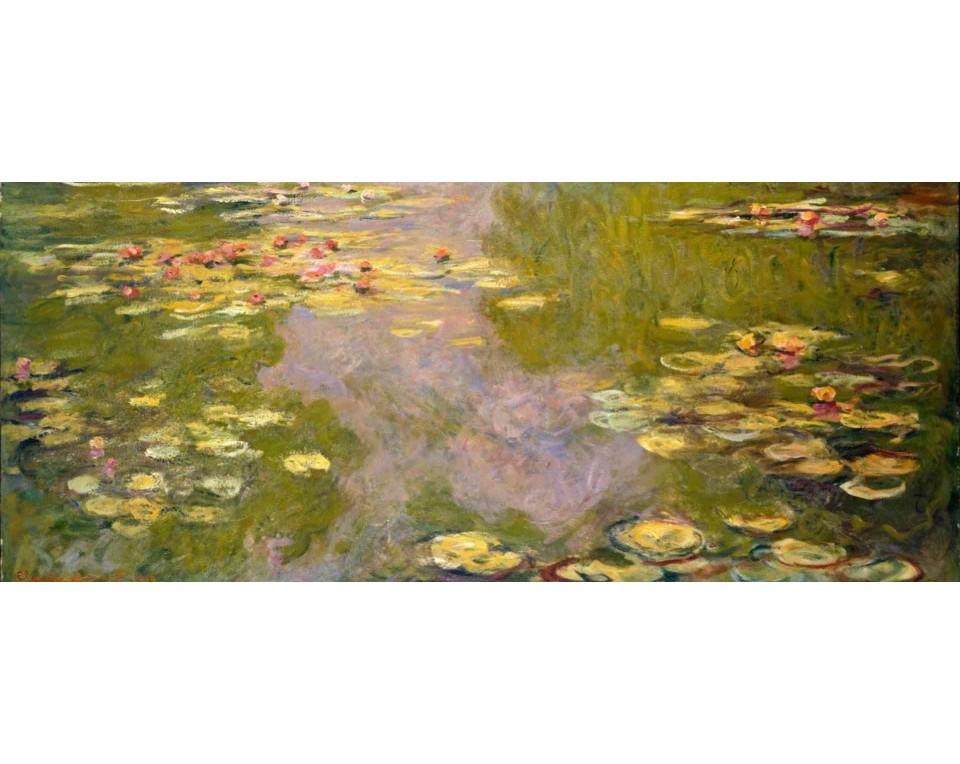 ΠΙΝΑΚΑΣ ΣΕ ΚΑΜΒΑ Claude Monet - Νούφαρα