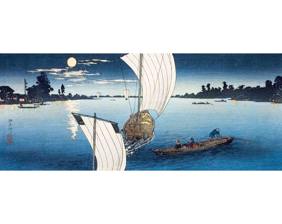 ΠΙΝΑΚΑΣ ΣΕ ΚΑΜΒΑ Hiroaki Takahashi - Ο Ποταμός Έντο