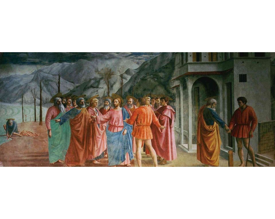 ΠΙΝΑΚΑΣ ΣΕ ΚΑΜΒΑ Masaccio - Η Πληρωμή του Φόρου