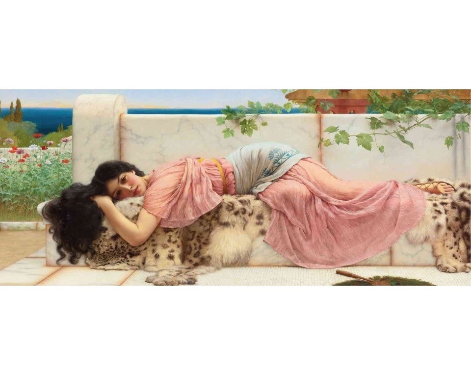 ΠΙΝΑΚΑΣ ΣΕ ΚΑΜΒΑ John William Godward - Όταν η Καρδιά Είναι Νέα