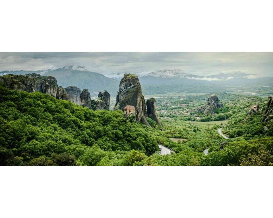 ΠΙΝΑΚΑΣ ΣΕ ΚΑΜΒΑ Μετέωρα στο Πράσινο