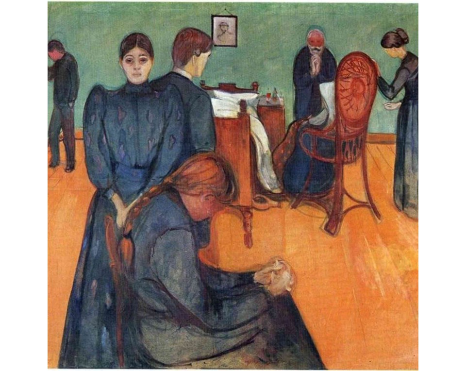 ΠΙΝΑΚΑΣ ΣΕ ΚΑΜΒΑ Edvard Munch - Ο Θάνατος στον Θάλαμο Ασθενών