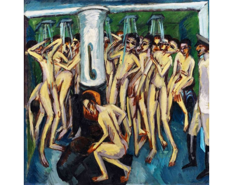 ΠΙΝΑΚΑΣ ΣΕ ΚΑΜΒΑ Ernst Ludwig Kirchner - Οι Πυροβολητές στο Ντους