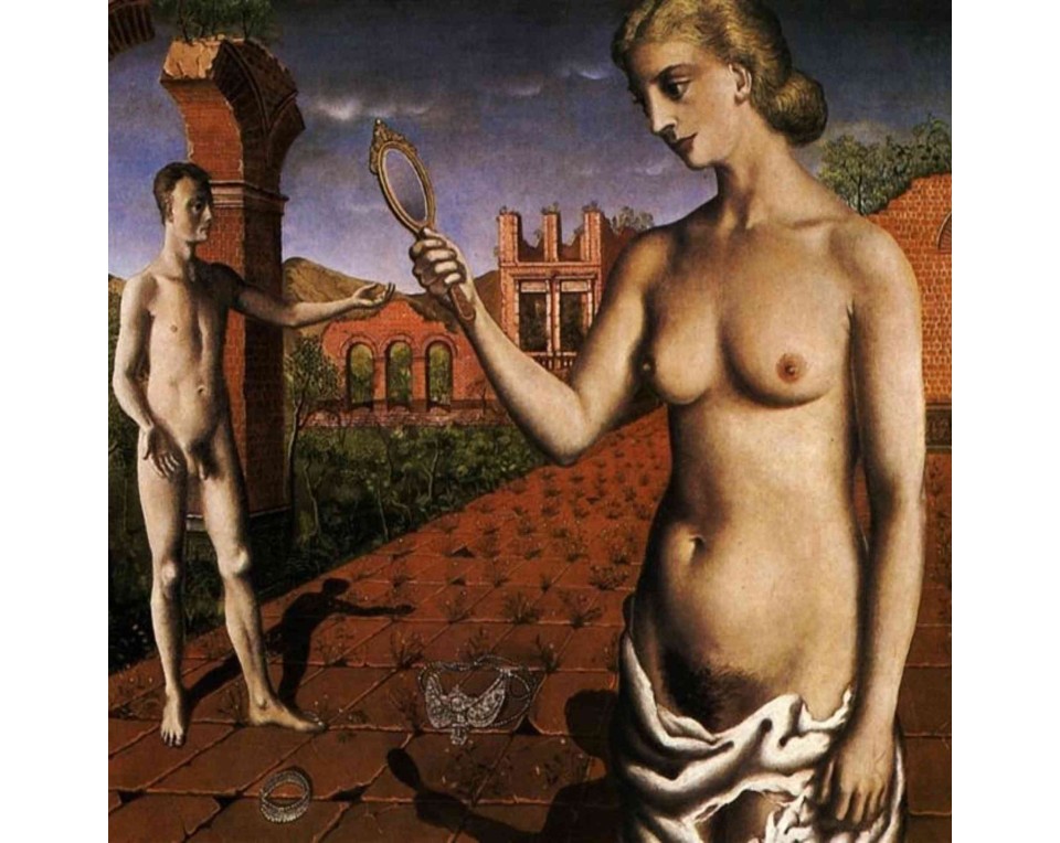 ΠΙΝΑΚΑΣ ΣΕ ΚΑΜΒΑ Paul Delvaux - Απογευματινή Λειτουργία
