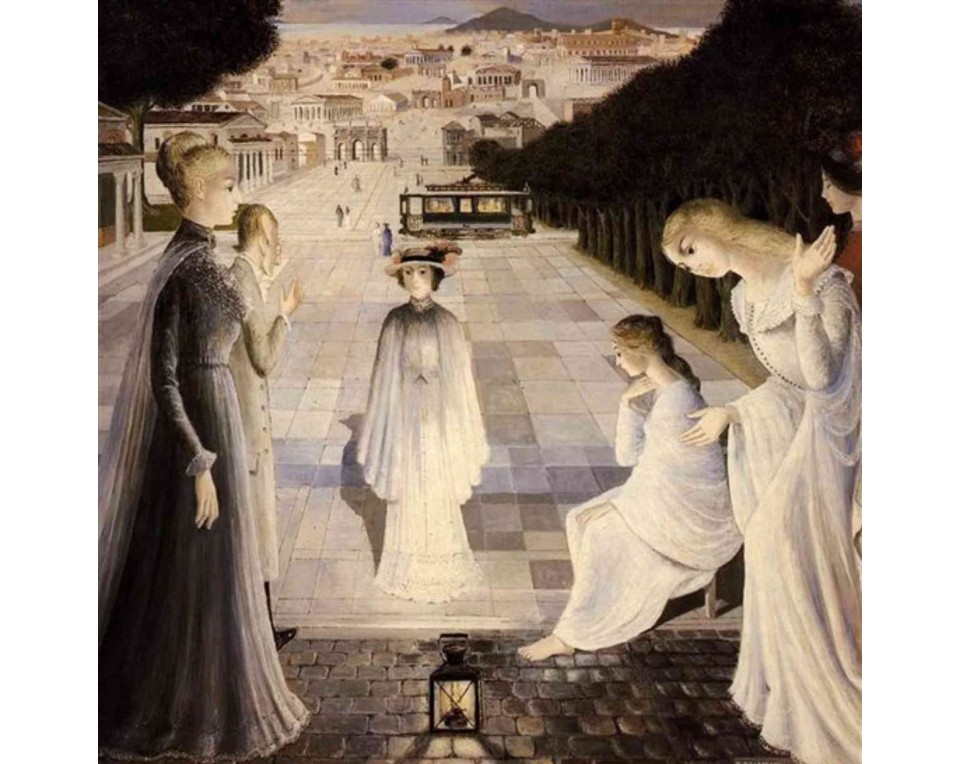ΠΙΝΑΚΑΣ ΣΕ ΚΑΜΒΑ Paul Delvaux - Η Αγγελιοφόρος