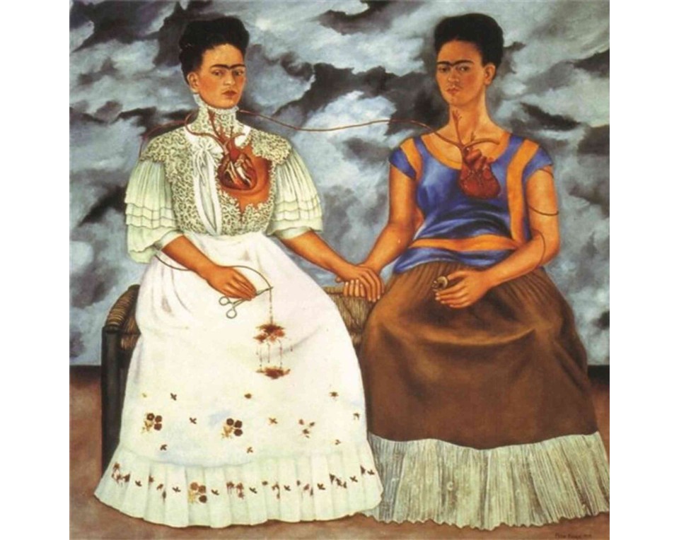 ΠΙΝΑΚΑΣ ΣΕ ΚΑΜΒΑ Frida Kahlo - Οι Δύο Φρίντες