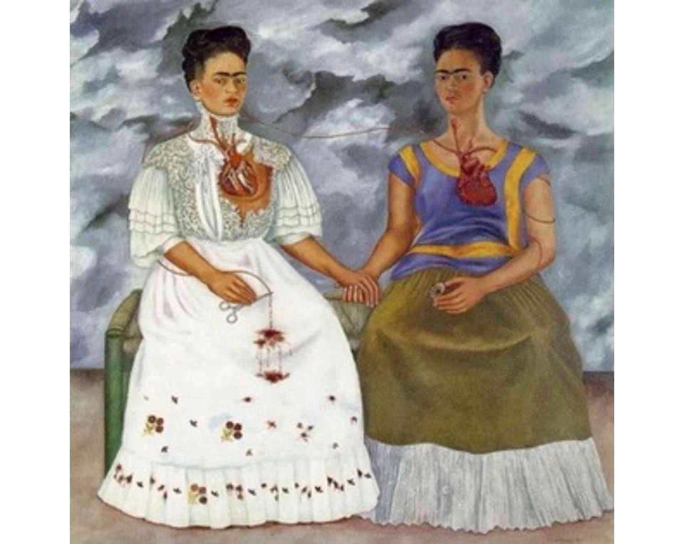 ΠΙΝΑΚΑΣ ΣΕ ΚΑΜΒΑ Frida Kahlo - Οι Δύο Φρίντες