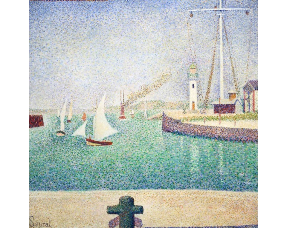 ΠΙΝΑΚΑΣ ΣΕ ΚΑΜΒΑ Georges Seurat - Η Είσοδος του Λιμανιού της Ονφλέρ