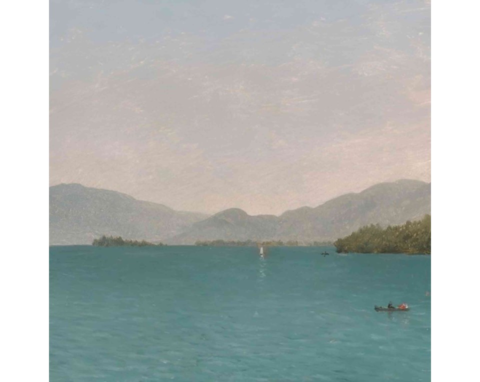 ΠΙΝΑΚΑΣ ΣΕ ΚΑΜΒΑ John Frederick Kensett - Lake George, Ελεύθερη Σπουδή