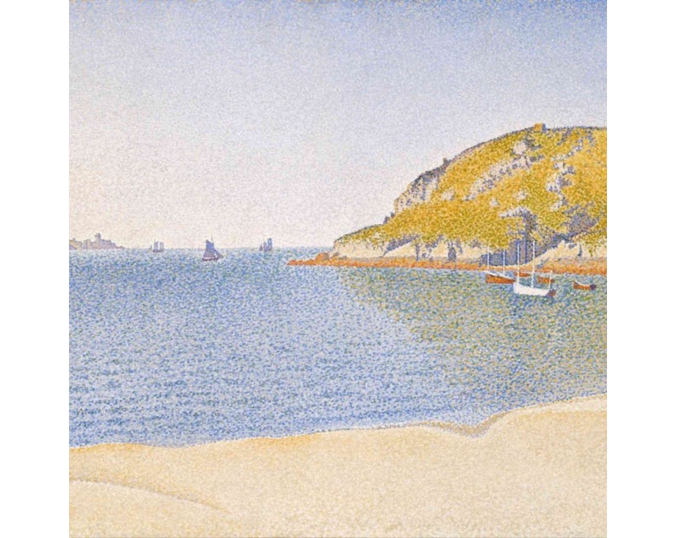 ΠΙΝΑΚΑΣ ΣΕ ΚΑΜΒΑ Paul Signac - Το Λιμάνι του Σεν-Καστ