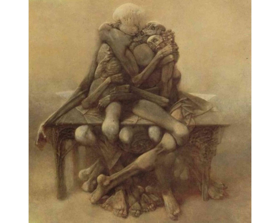 ΠΙΝΑΚΑΣ ΣΕ ΚΑΜΒΑ Zdzisław Beksiński - Χωρίς Τίτλο