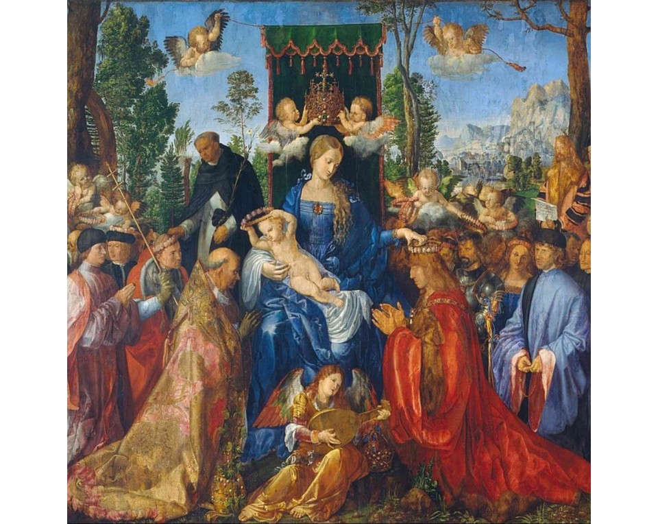 ΠΙΝΑΚΑΣ ΣΕ ΚΑΜΒΑ Albrecht Dürer - Η Γιορτή των Ροδών
