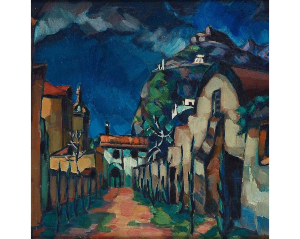 ΠΙΝΑΚΑΣ ΣΕ ΚΑΜΒΑ Konrad Mägi - Μοτίβο από το Κάπρι