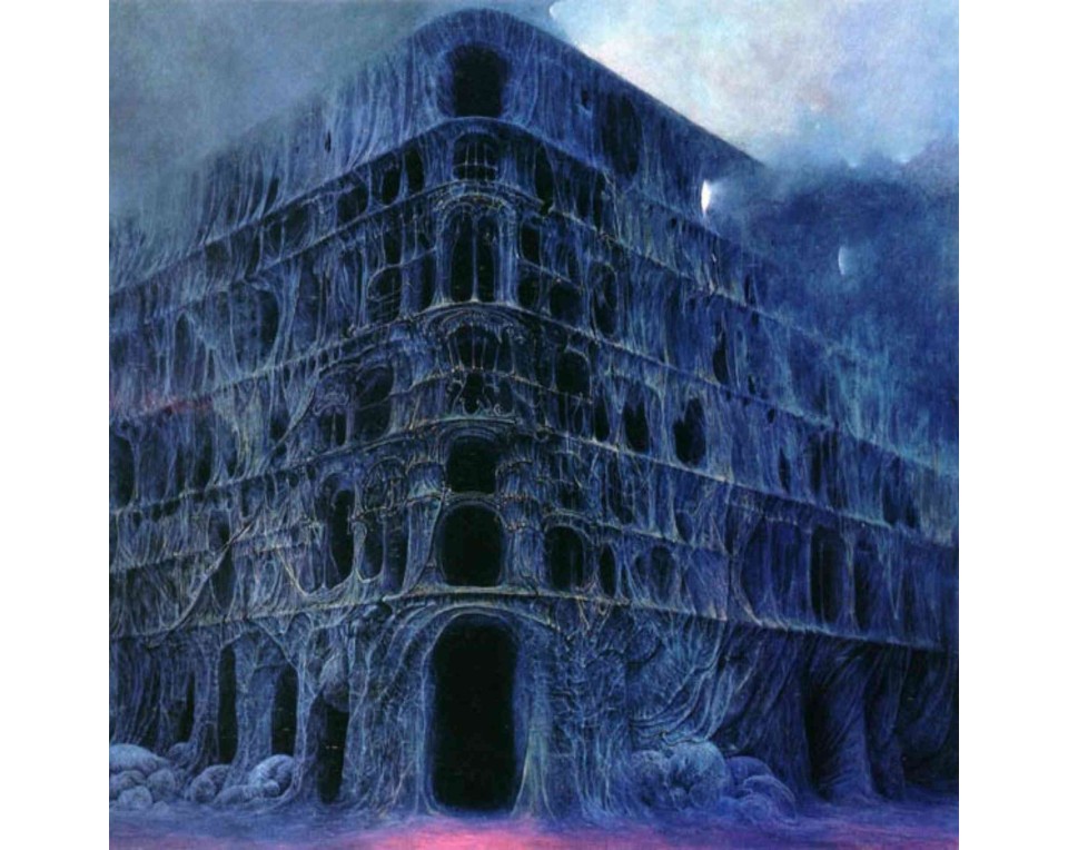 ΠΙΝΑΚΑΣ ΣΕ ΚΑΜΒΑ Zdzisław Beksiński - Χωρίς Τίτλο