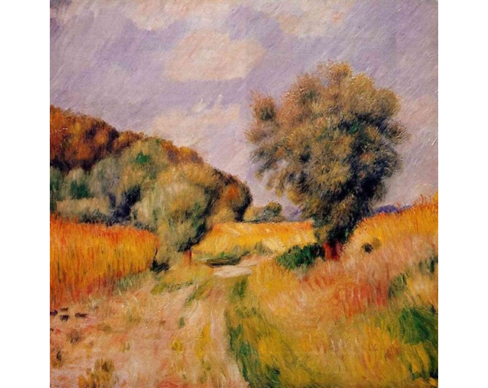 ΠΙΝΑΚΑΣ ΣΕ ΚΑΜΒΑ Pierre-Auguste Renoir - Χωράφια με Σιτάρι