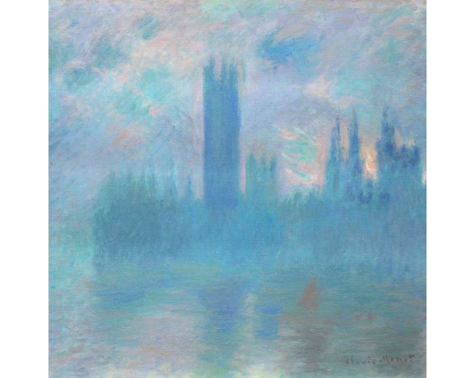 ΠΙΝΑΚΑΣ ΣΕ ΚΑΜΒΑ Claude Monet - Το Κοινοβούλιο του Λονδίνου